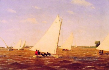  realismus kunst - Segelrennen auf dem Deleware Realismus Seestück Thomas Eakins